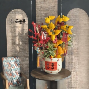 景德镇陶瓷花盆异形手绘八方来财冬青蝴蝶兰组合专用惠兰拱兰盆栽