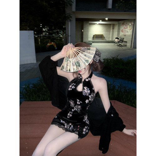 【瑞茜】军阀太太 早秋国风新中式连衣裙开衫 R2357-1L