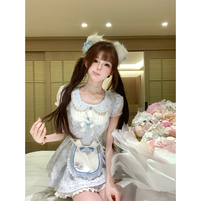 【瑞茜】甜喵日记 春季甜美公主风中式服装连衣裙子 R8586Y