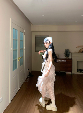 【瑞茜】微醺吉普岛 夏季甜美碎花收腰显瘦连衣裙R3337-1W