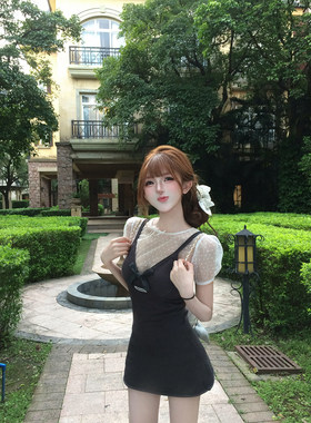 【瑞茜】元英气色 夏季纯欲风小众设计吊带连衣裙R3812W