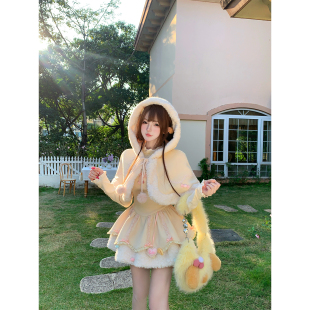 冬季 布丁Go 氛围感甜美可爱萌妹风时尚 套装 R2601 瑞茜