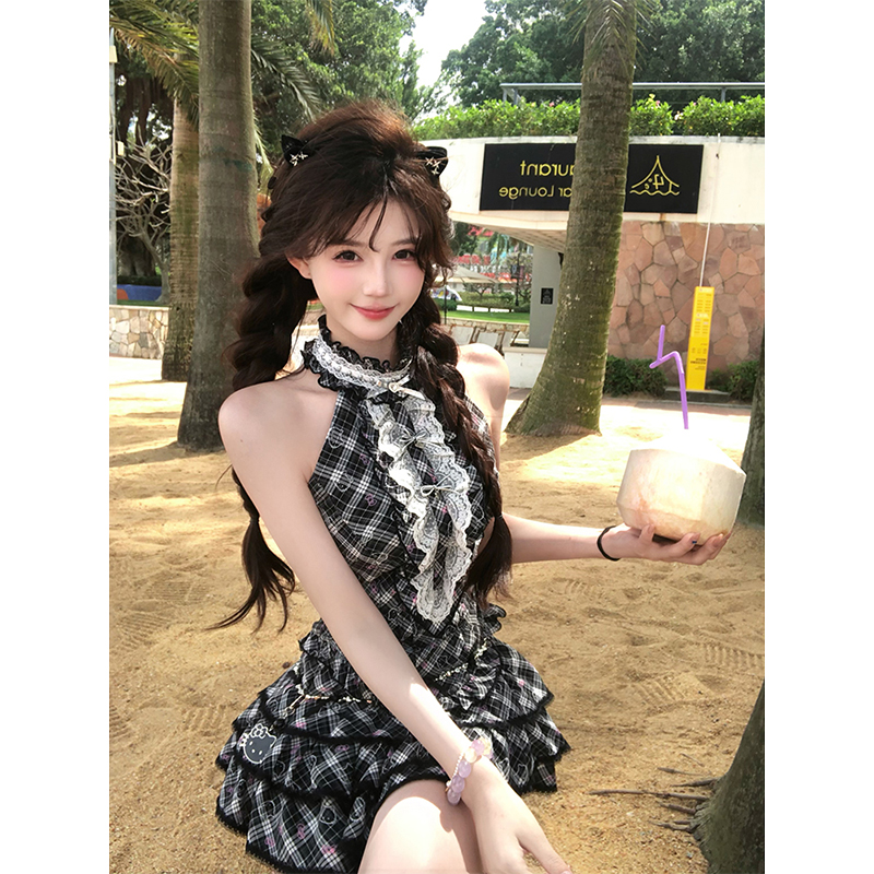 【瑞茜】叛逆k*tty 夏季甜美纯欲小众印花上衣半裙R6038-1H