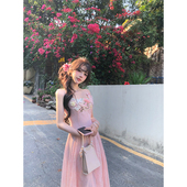 瑞茜 花园梦境2.0 夏季 甜美温柔仙气收腰长款 连衣裙R6092H