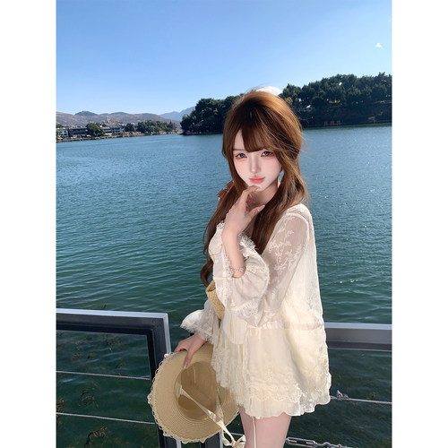 【瑞茜】白茉莉之梦 春夏新款纯欲风半身裙上衣半裙R66525-2H