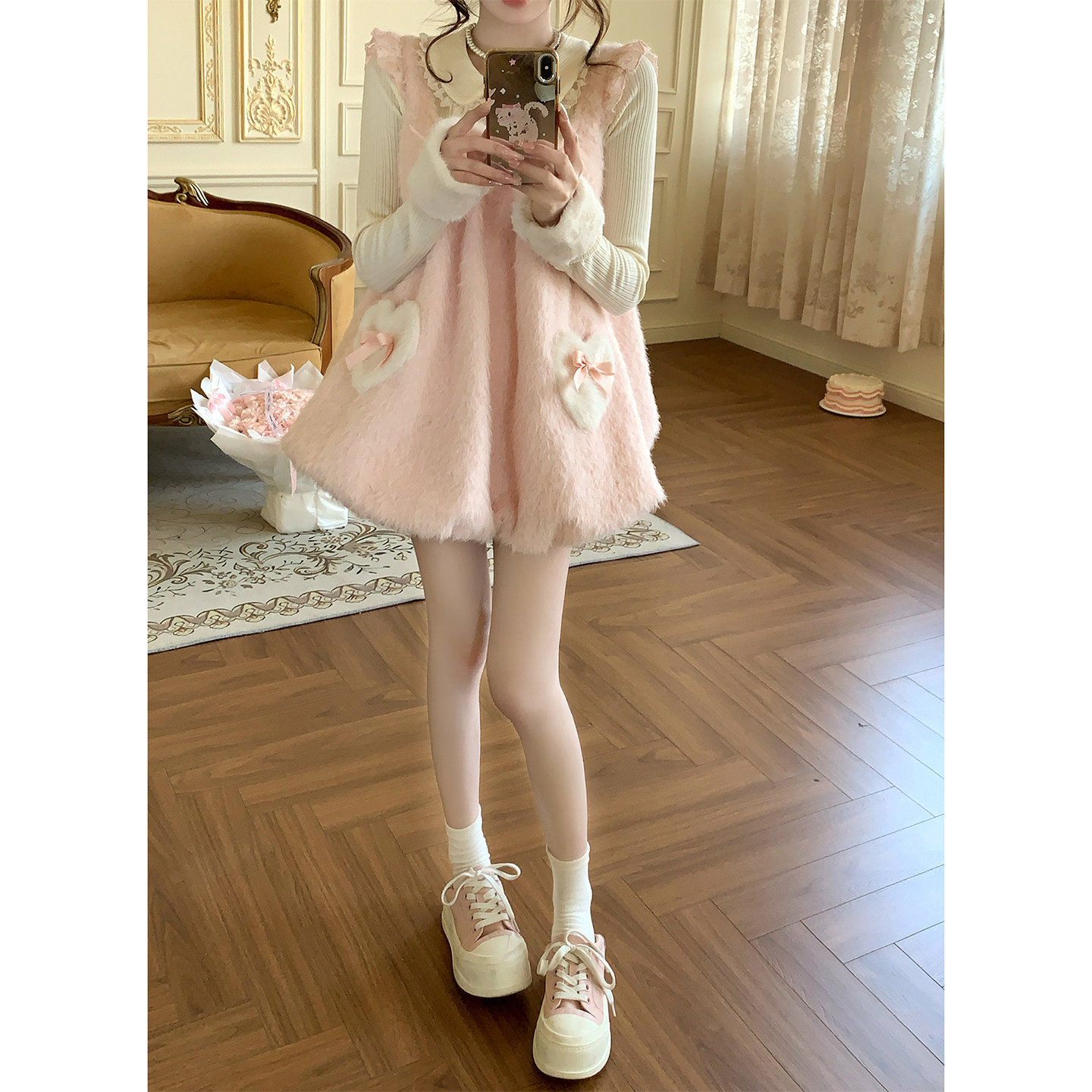 【瑞茜】软糯萌兔 冬季甜妹风氛围感原创设计时尚套 R2602-1L,女装/女士精品,毛呢外套,淘宝优惠券,粉丝福利购,淘宝优惠卷