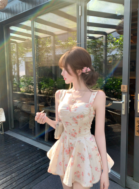 【瑞茜】云间月光 春夏纯欲风小众设计连衣裙 R66662H