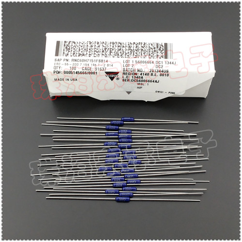 进口美国 1K～50K DALE RNC55 RNC60 RN55 CMF55 金属膜电阻器