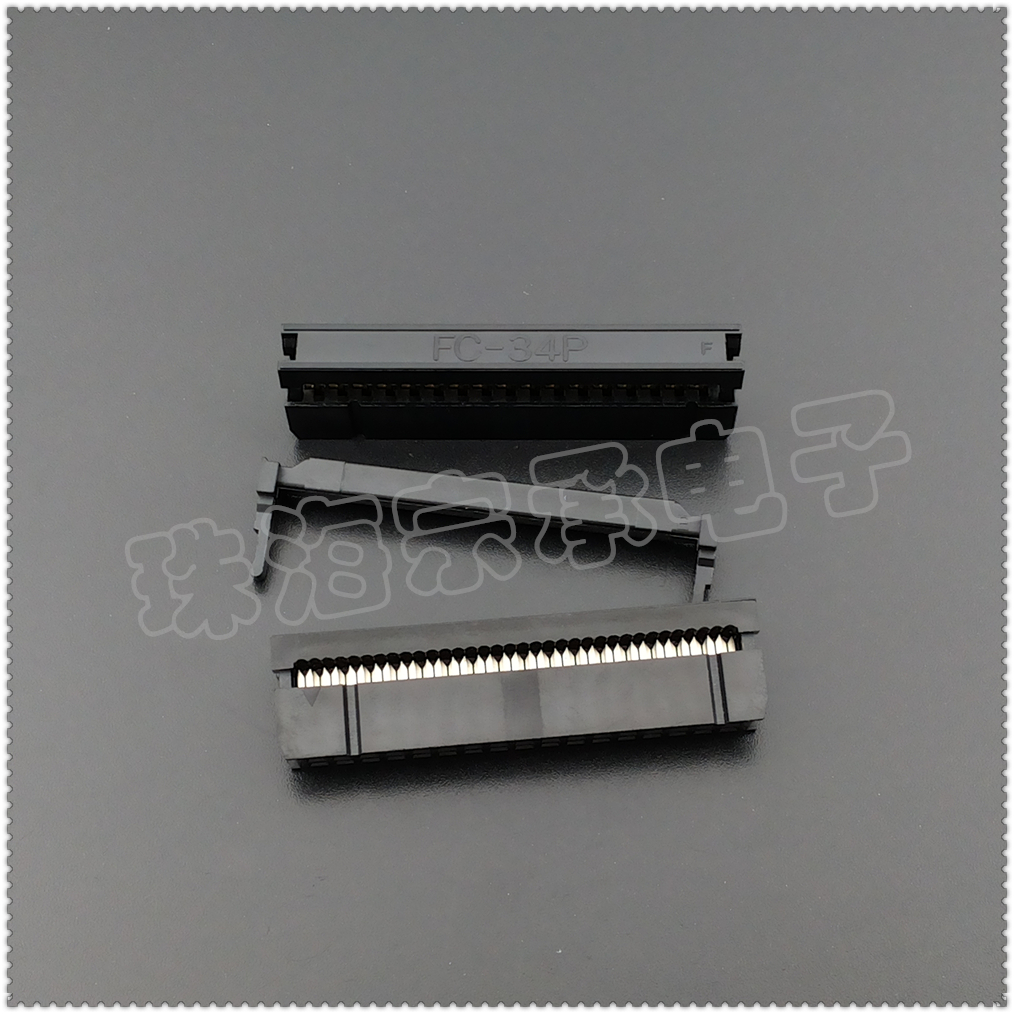 进口台湾 FC-34P Sullins 34芯 2.54mm连接器