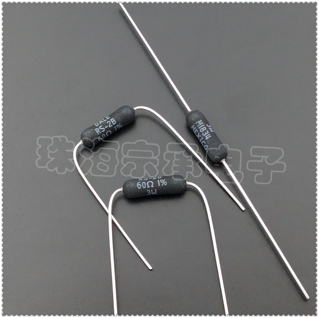 进口墨西哥 60R 3W DALE RS-2B 60欧 线绕电阻 VISHAY 60Ω