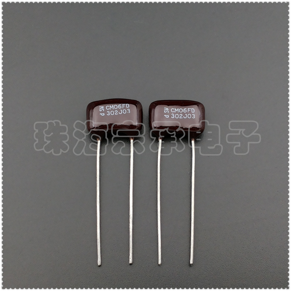 进口墨西哥 3000pF 500V CDM CM06FD302JO3 云母电容器