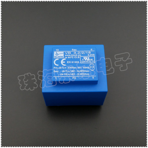 进口德国 VB3.2/2/18 BLOCK 230V转2x18V 电源变压器
