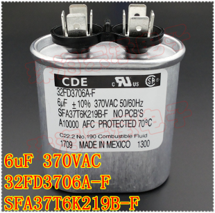 进口墨西哥 32FD3706A-F 6uF 370VAC CDE SFA37T6K219B-F 电容器