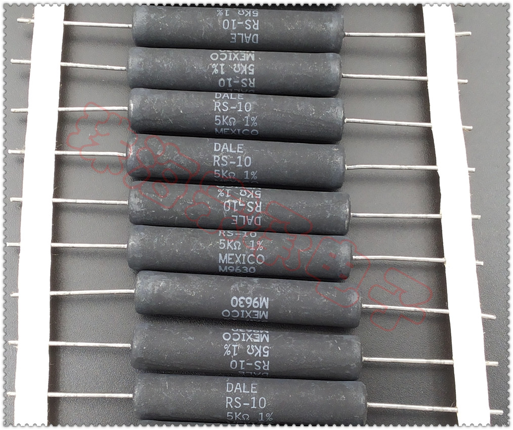 进口墨西哥 DALE RS-10 10W 5K 线绕电阻器
