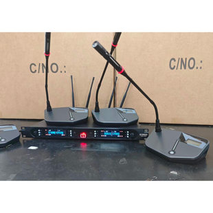 鹅颈电容麦克风 2400无线会议话筒一拖四U段调频台式 雅马哈