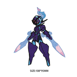 苍炎刃鬼宝可梦朱紫卡通布贴衣服小补丁贴羽绒服修补刺绣魔术贴