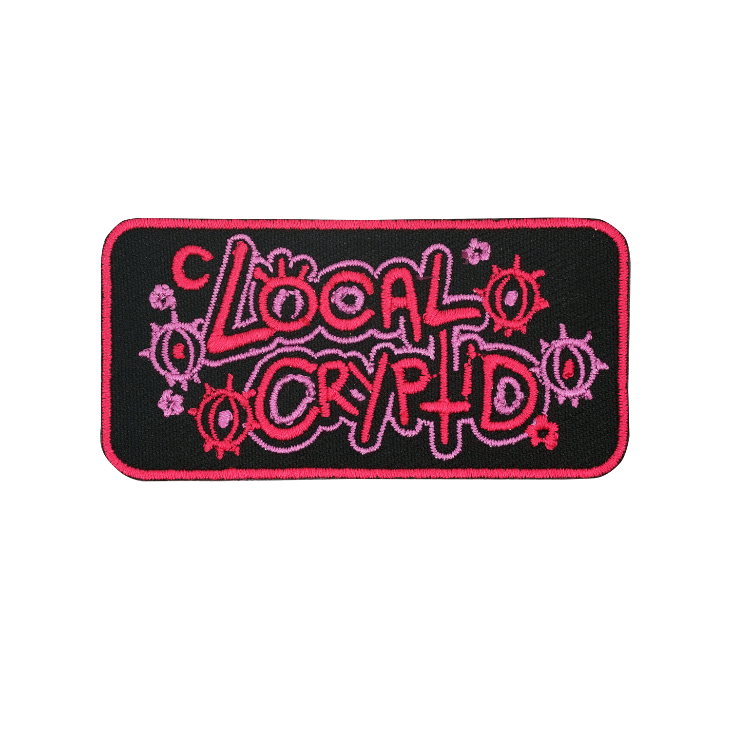 Local cryptid 英文标语个性衣服背包装饰刺绣布贴勾面魔术贴徽章