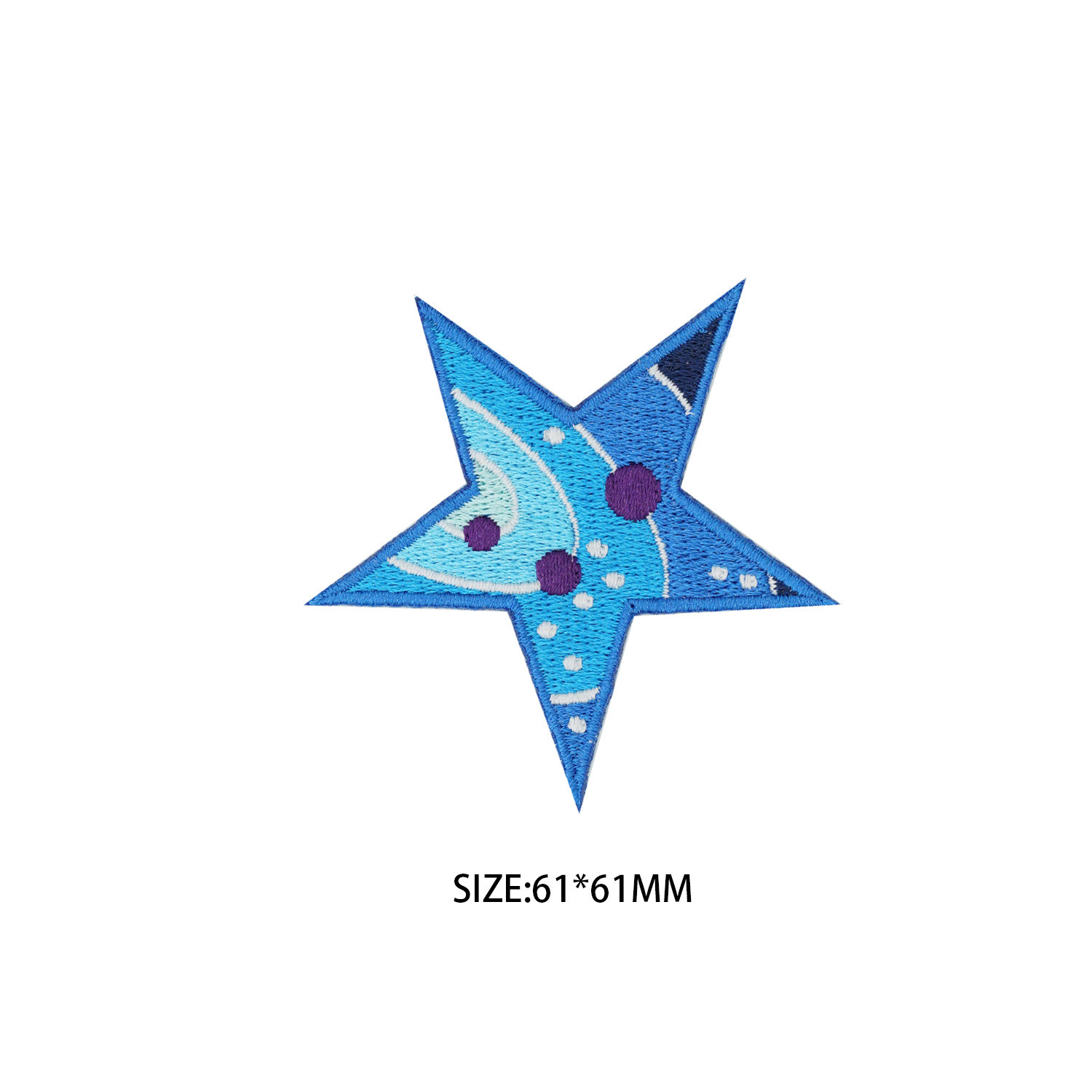 星星六芒星银河系刺绣贴布补丁贴装饰背胶布贴可缝士气臂章魔术贴