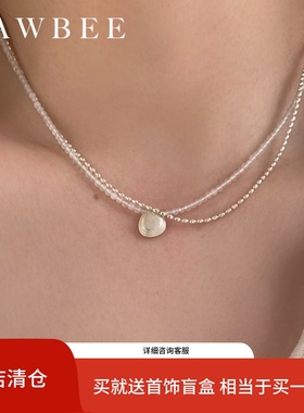 董洁同款贝壳项链小众设计