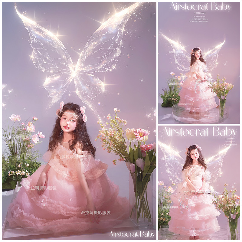 粉色精灵主题摄影服写真照