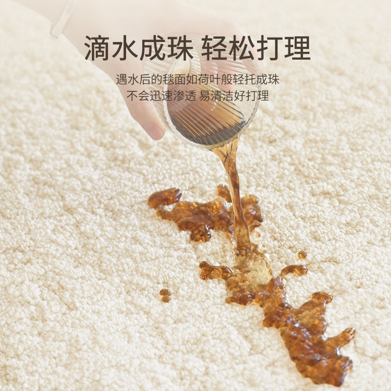 家用客厅高级简约硅藻丝防水地毯