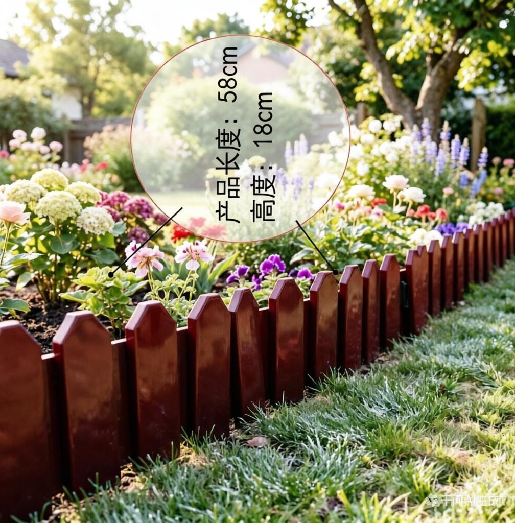 塑料pp花园围栏花园栅栏别墅庭院小院围栏装饰