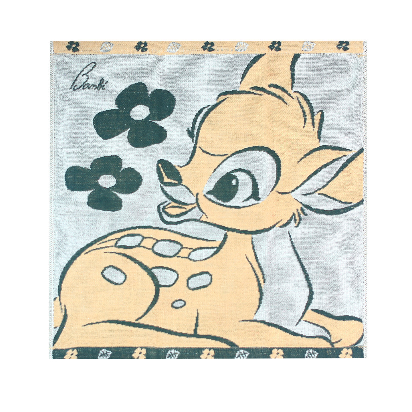 日本制迪士尼手帕手帕毛巾纯棉宝宝儿童卡通可爱擦汗今治抗菌防臭