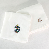 来图定制纯棉棉纱手帕手绢logo绣字情侣礼物喜帕儿童宝宝口水巾印