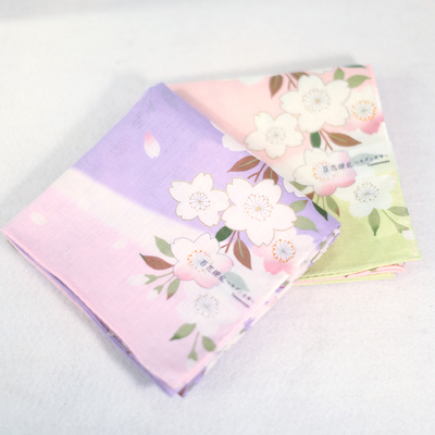 日本和音女士手帕手绢纯棉薄款柔软亲肤吸汗伴手礼随身携带小围巾