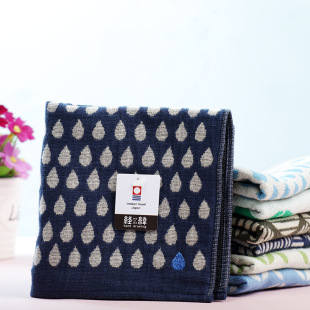 日本制今治小方巾男士毛巾手帕手绢纯棉刺绣洗脸巾擦手布擦汗柔软