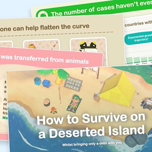 Animal Crossing 动物森友会 PPT 简报 模板 周边