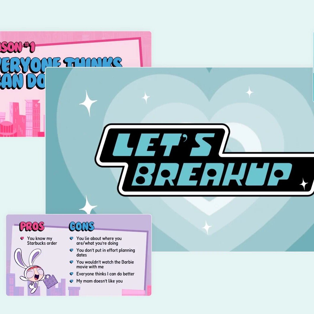 飞天小女警PPT简报模板周边