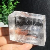 天然高品质方解石冰洲石原矿透体双重影明显实物图多款 可选