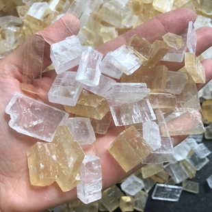 天然方解石碎原矿特价随机100克