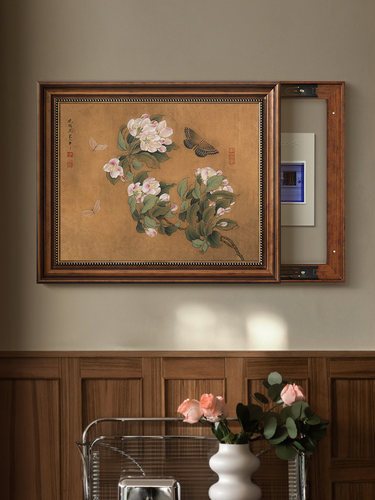 电表箱仿古风凸出导轨滑道壁画