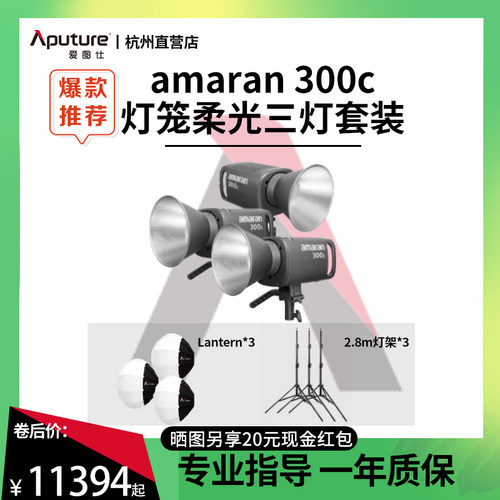 爱图仕艾蒙拉300c柔光三灯套装