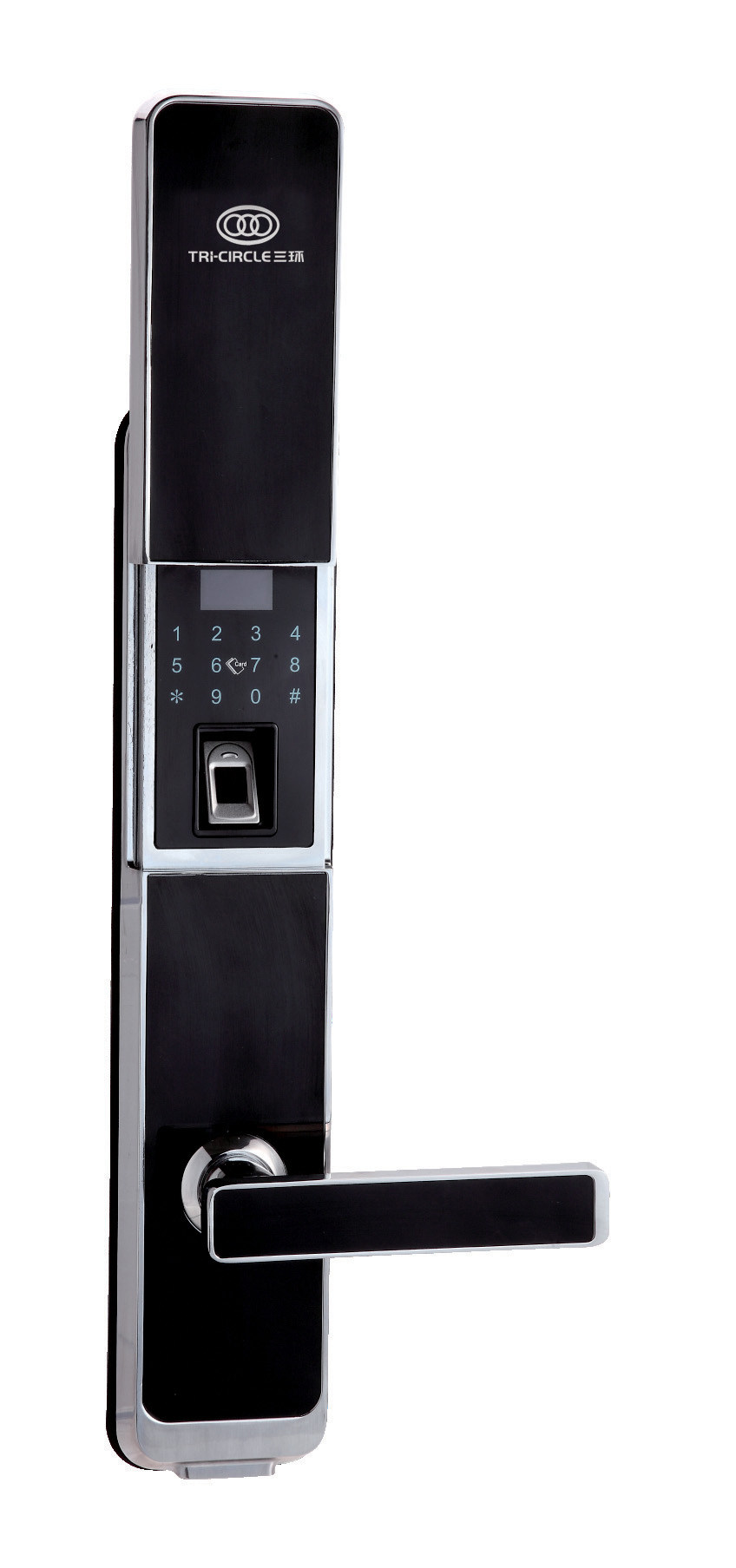 三环指纹锁,密码锁,指纹防盗门锁.手机app指纹防盗锁