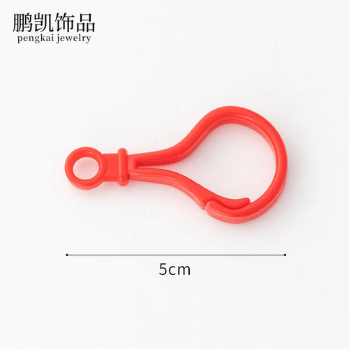 diy饰品配件彩色圣诞灯泡扣拼豆钥匙扣塑料龙虾扣 亚克力挂钩扣
