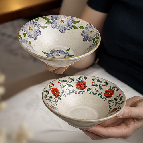巷子尾中古风陶瓷5英寸斗笠碗