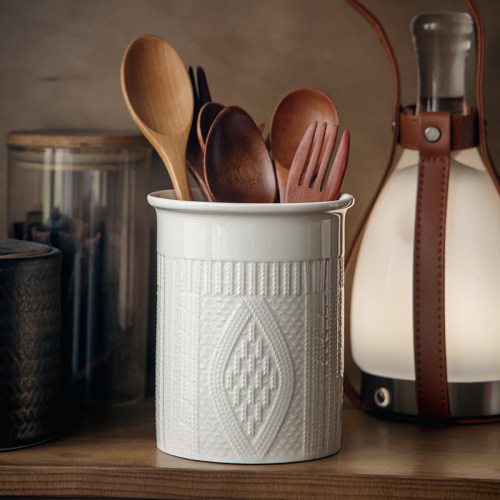 巷子尾毛衣浮雕收纳罐陶瓷筷子筒