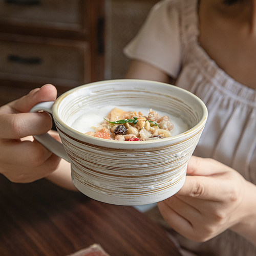 实用复古风早餐杯大口径