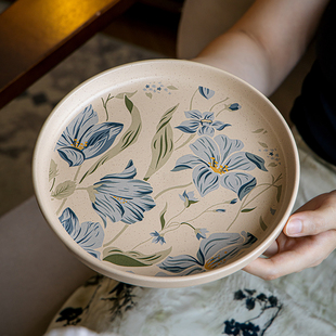 巷子尾〖漂亮餐盘〗8.5英寸陶瓷平盘哑光西餐盘酒店早餐盘甜品盘