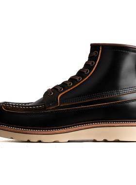 Rural MocToe Boot -luosjiet®boots-Black TeaCore OTA Cowhide