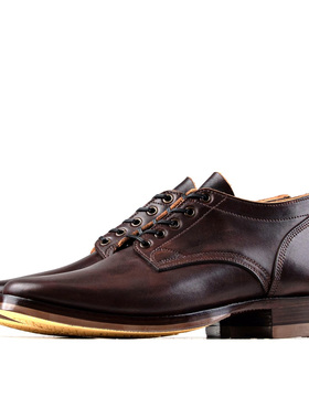 Derby Boots - Hand Dyed Dark Brown Tochigi 枥木- xbxs®boots