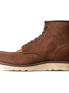 City MocToe Boot -luosjiet®boots-Brown Oiled Nubuck Reverse