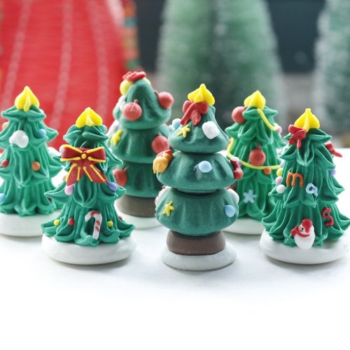 购爱珍品圣诞节蛋糕装饰糖人立体卡通创意圣诞树摆件可食用糖公仔