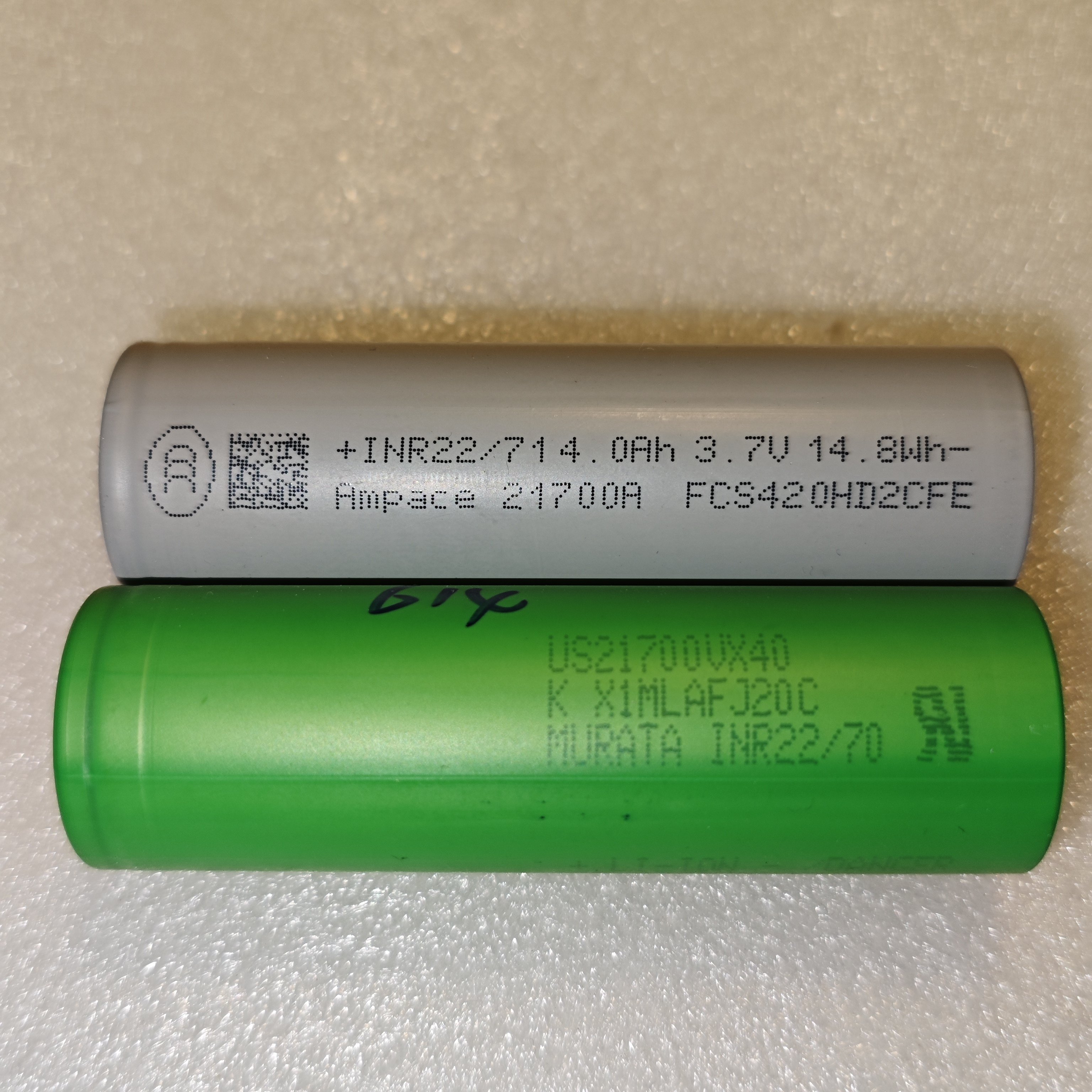 索尼/村田21700VX40 新能安JP40 电芯 低内阻 高电流 60A 20C