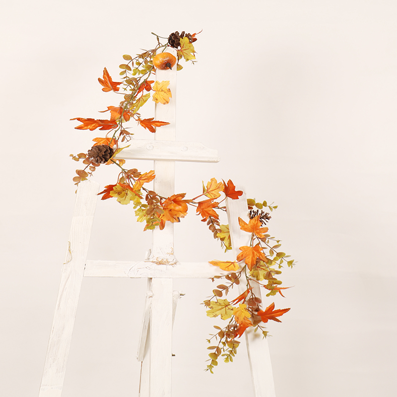 感恩节秋色挂件枫叶尤加利松果