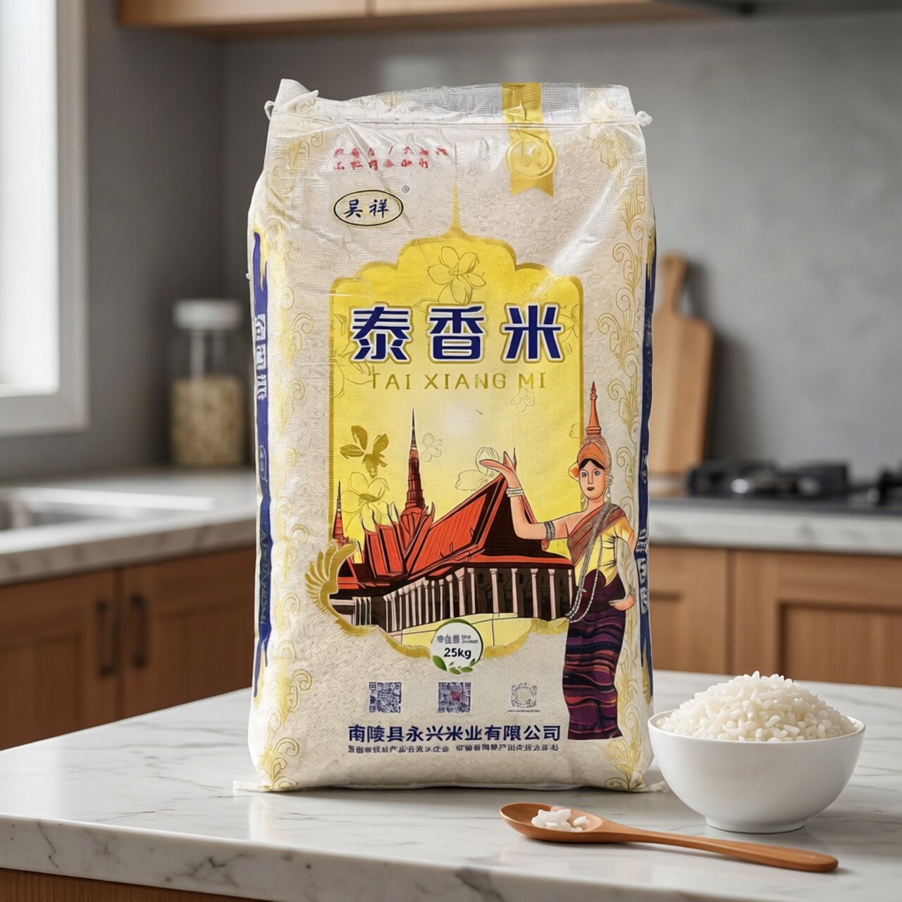 吴祥大米泰香米泰国米煲仔饭杂交稻米长粒农家猫牙晚籼米炒饭粥米