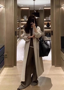 Maison10月新品羊绒大衣个性气质女人范